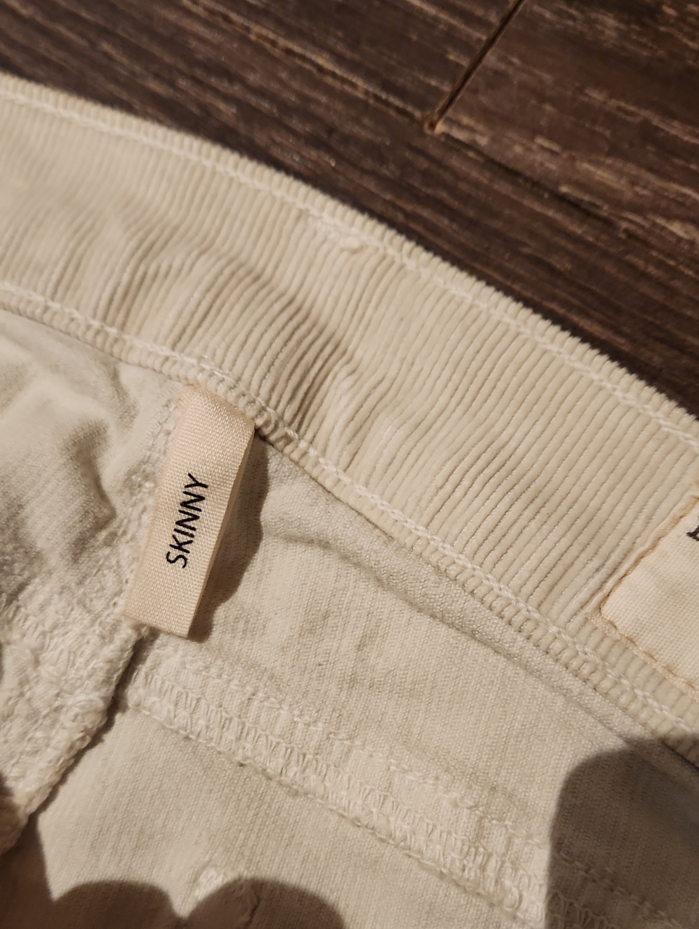 ❤️ RAG & BONE SKINNY CORDUROY PANTS / JEANS, PFD (NATURAL ECRU), 2 (26) - Picture 6 of 10